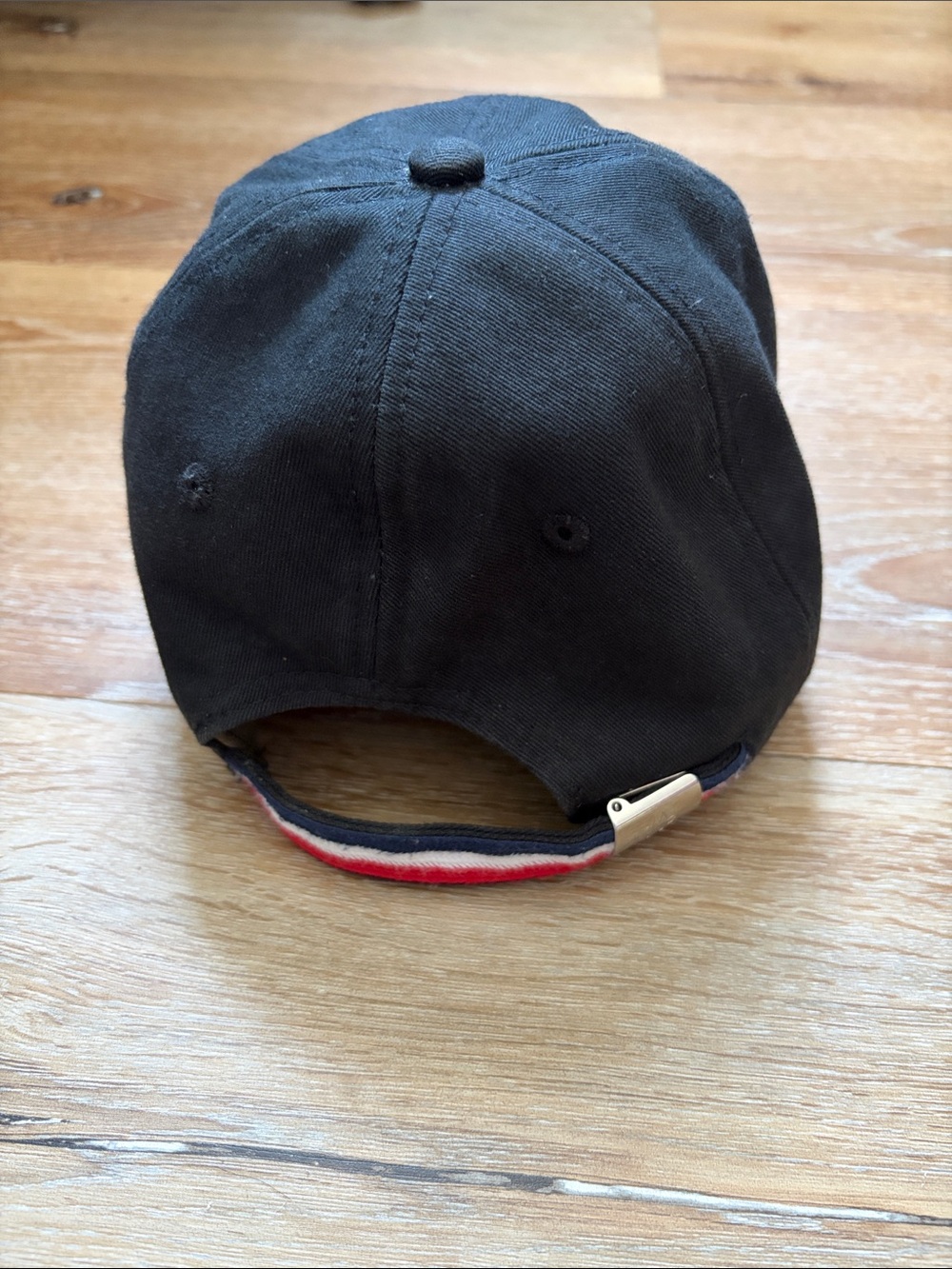 Moncler Black Baseball Cap with Logo Patch - Picture 2 of 5